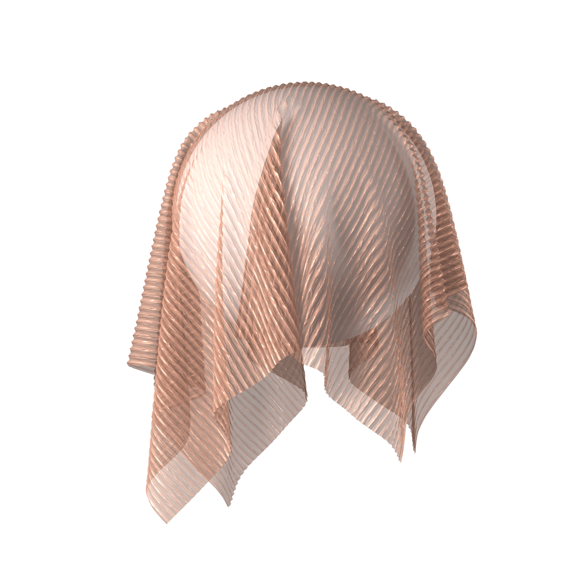 PLEATED SILK